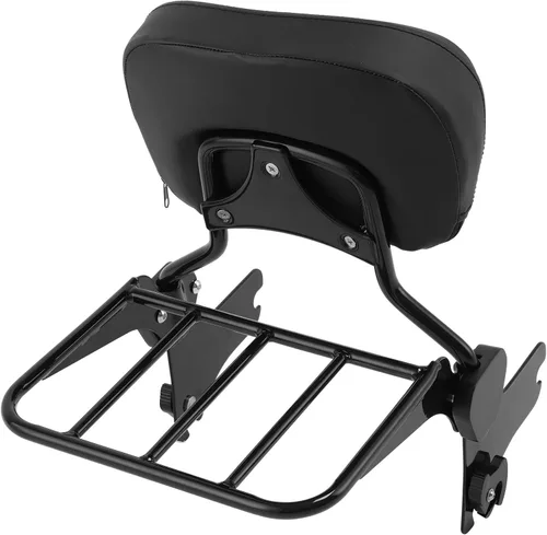 Miniatura 7 de TCMT Barra de equipaje Sissy Bar negro con kit de herramientas de acoplamiento para Harley Touring Road Glide Road King FLHT FLHT FLHX FLTR