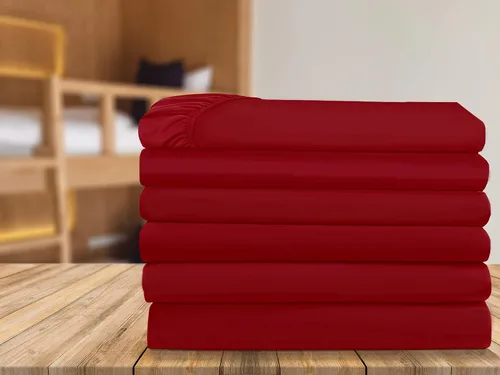 Miniatura 12 de Elegant Comfort Paquete de 6 sábanas bajeras bajeras de 1500 hilos, calidad prémium hotelera, bolsillo profundo, sin arrugas, resistentes a
