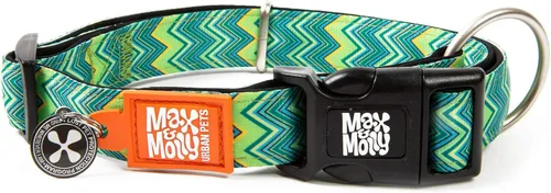 Miniatura 42 de Max & Molly Urban Pets Smart ID - Collar para perro con etiqueta de seguridad QR Gotcha! para mascotas y perfil de mascota personalizado, neopreno