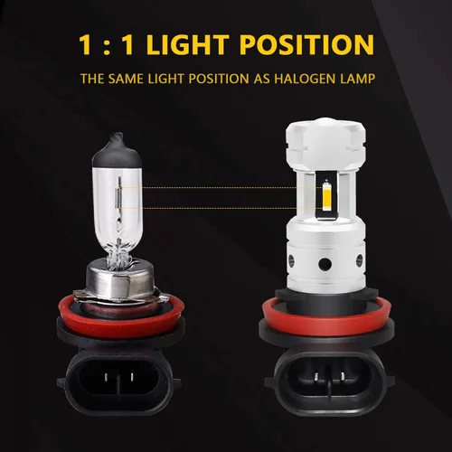 Miniatura 5 de PHINLION H8 H11 Bombillas LED amarillas antiniebla, 3800 lúmenes, súper brillante, H11LL H16, repuesto para automóvil, camión, DRL y luces Amarillo