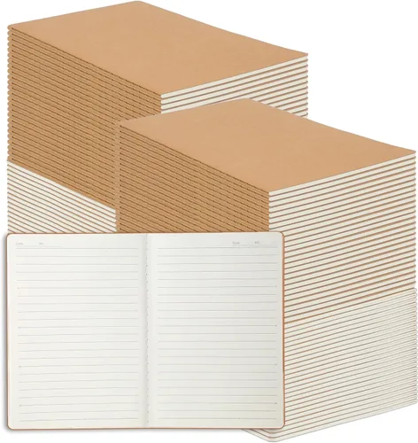 Miniatura 12 de Miikoul 72 paquetes de cuadernos en papel kraft A5 con papel rayado al por mayor, 8.3 x 5.5 pulgadas, 60 páginas/30 hojas, 80 g/m², cuaderno