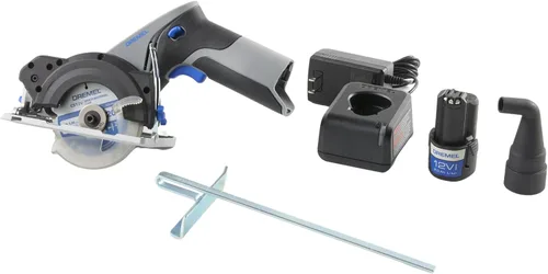 Miniatura 7 de Dremel Blueprint - Sierra circular compacta sin escobillas de 12 V con guía láser integrada, batería de iones de litio y cargador (CS12V-S1)