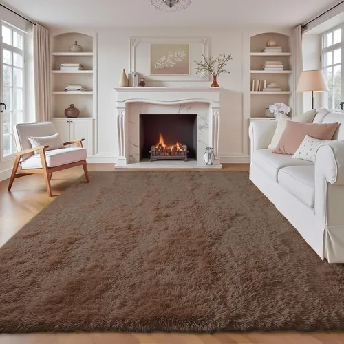 Miniatura 53 de Alfombra de pasillo 2x6 para dormitorio: Alfombras suaves de pelo largo lavables, pequeña alfombra de interior de felpa difusa para pasillo, junto a
