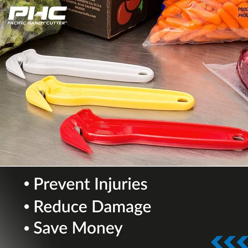 Miniatura 5 de Pacific Handy Cutter Cortador de película desechable Cortador de caja de seguridad para alimentos certificado NSF y divisor de cinta sin cuchillas