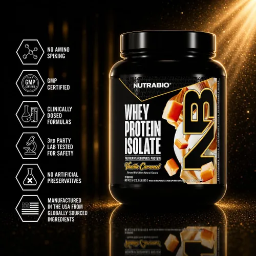 Miniatura 7 de NutraBio Proteína aislada de suero 100% en polvo, 25g de proteína con perfil completo de aminoácidos, sin transgénicos, libre de soja y gluten, baja