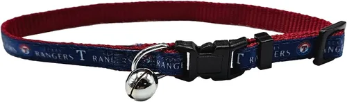 Miniatura 4 de Pets First MLB CAT Collar Atlanta Braves Satin Cat Collar de equipo de béisbol para perros y gatos. Un collar de gato brillante y colorido