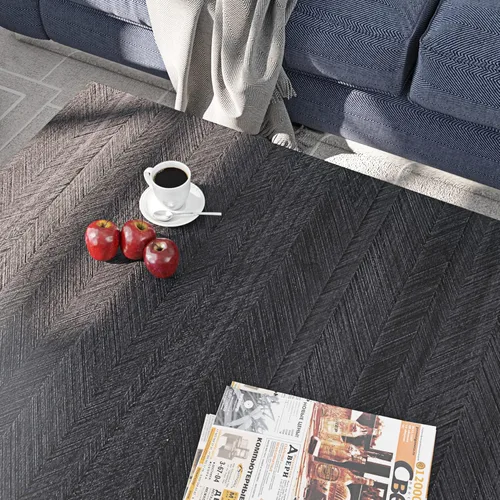 Miniatura 8 de Livelynine Papel adhesivo de grano de madera de carbón para encimeras de escritorio, impermeable, autoadhesivo, papel tapiz de mesa de cocina