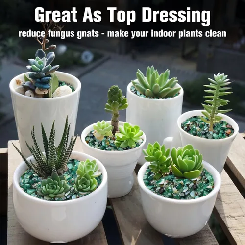 Miniatura 6 de Halatool Guijarros Verdes de 6 Libras 0.35"- 0.6" Grava de Acuario para Pecera Guijarros Naturales de Paisajismo para Decoración del Hogar Piedras