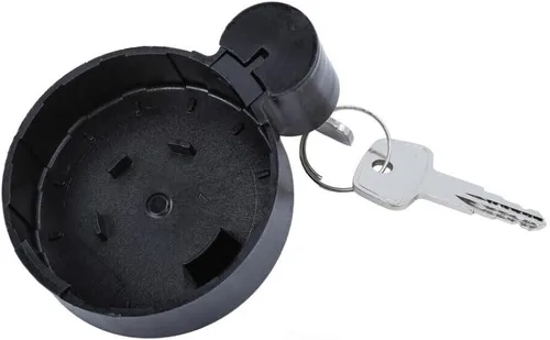 Miniatura 2 de KarParts360 Para Chevy Silverado 1500 2019 Tapa del depósito de combustible Negro Con cerradura
