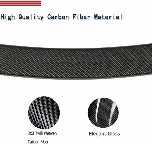 Miniatura 4 de Alerón de maletero de fibra de carbono W222 para Mercedes Benz Clase S W222 2014-2020 Clase S Sedan S450 S550 S560 S63 4 puertas con tapa de alerón
