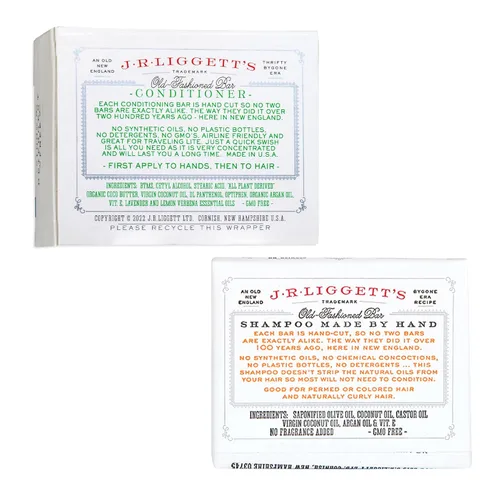 Miniatura 8 de J.R.LIGGETT'S - Barra de champú y acondicionador, acondicionador de 1.75 onzas + 2 fórmula de aceite de coco y argán, barra de champú sólida de 3.5