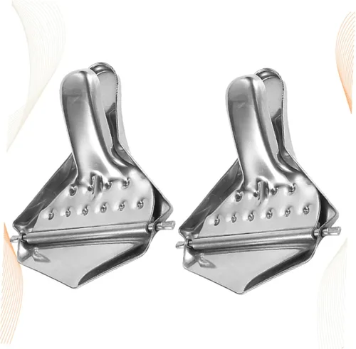 Miniatura 2 de Exprimidor manual de limón de acero inoxidable 2pcs para la prensa de frutas de la cocina del hogar con extracción y diseño eficientes de jugo