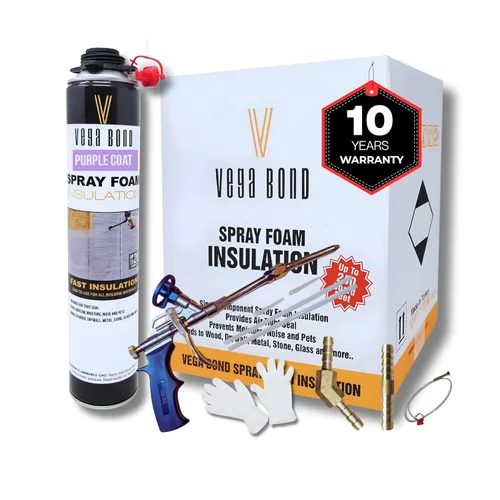 Miniatura 10 de Vega Bond SF001 - Paquete de 12 unidades, de un solo componente premium, autoexpandible, espuma en aerosol de aislamiento de celda cerrada