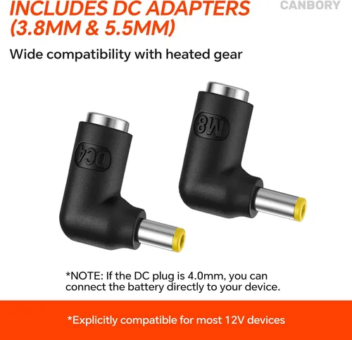 Miniatura 4 de Paquete de batería de 12 V, 5 V 20000 mAh, PD 18 W USB-C entrada/salida, banco de energía recargable compatible con tira LED, extractor de leche