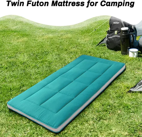 Miniatura 7 de MAXYOYO Colchón de Cama Twin Colchón de Futón Japonés para Piso, Almohadilla de Tatami Twin Cubrecolchón de Cama de Piso para Camping, Fácil
