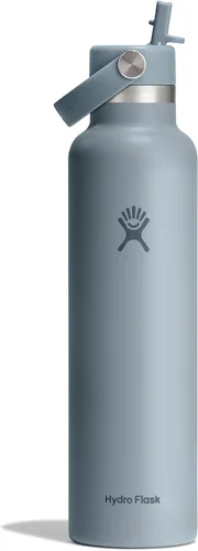 Miniatura 12 de Hydro Flask Botella de agua – Acero inoxidable aislado – Tapa flexible con pajita de boca estándar, antiderrames, a prueba de fugas y recargable