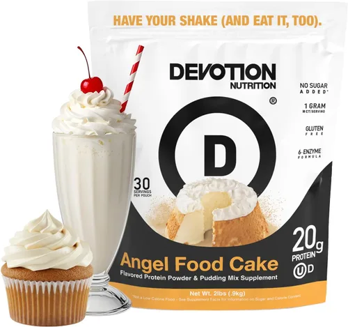 Miniatura 15 de Devotion Nutrition Brownie - Proteína en polvo para batidos, hornear, brownies, postres, 0.71 oz de aislado de suero y mezcla de caseína, sin azúcar