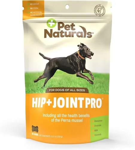Miniatura 9 de Pet Naturals Suplemento de cadera y articulaciones con glucosamina, condroitina y MSM para perros y gatos, sabor a pato, 160 masticables