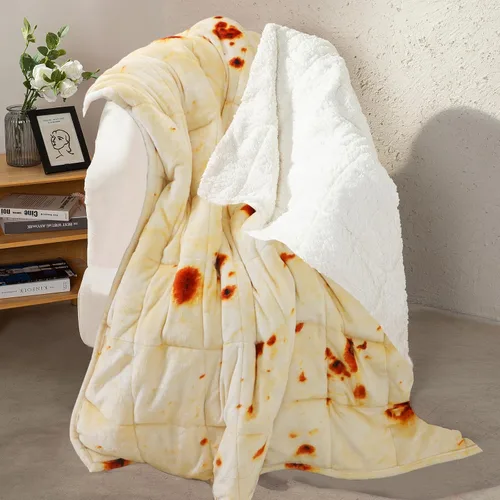 Miniatura 8 de Aemicion Manta con peso para niños de 7 libras, tamaño individual de 41 x 60 pulgadas, cómoda, suave y esponjosa Sherpa, manta pesada para niños