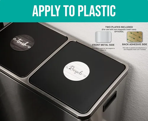 Miniatura 5 de Imanes de Reciclaje y Basura Estilo Granja para Botes de Basura de Cocina y Contenedores de Reciclaje, Combo de Imanes de Basura y Reciclaje
