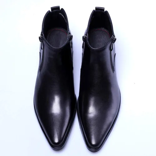 Miniatura 5 de Santimon Botas casuales con punta puntiaguda con cremallera de moda para hombre