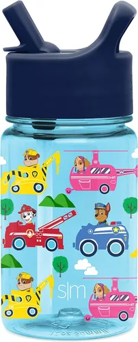 Miniatura 49 de Simple Modern Peppa Pig Botella de Agua Summit de Plástico Tritan para Niños 12 oz Taza Sin BPA con Tapa de Pajita Cubierta a Prueba de Fugas