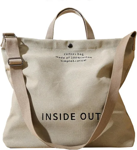 Bolso de mano de lona grande para mujer, bolso de trabajo casual para hombro, bolso cruzado con asa superior, bolsos cruzados
