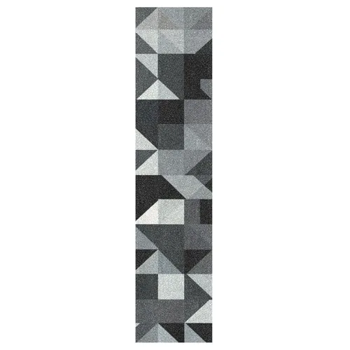 Miniatura 81 de Abstracto Negro Gris Geométrico Skateboard Grip Tape 33x9inch Papel de lija Longboard Scooter Griptape Diseño antideslizante y anti-desgarro