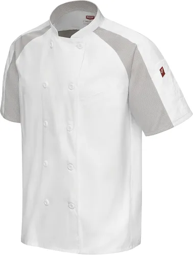 Miniatura 3 de Red Kap Abrigo de chef raglán Airflow para hombre con Oilblok