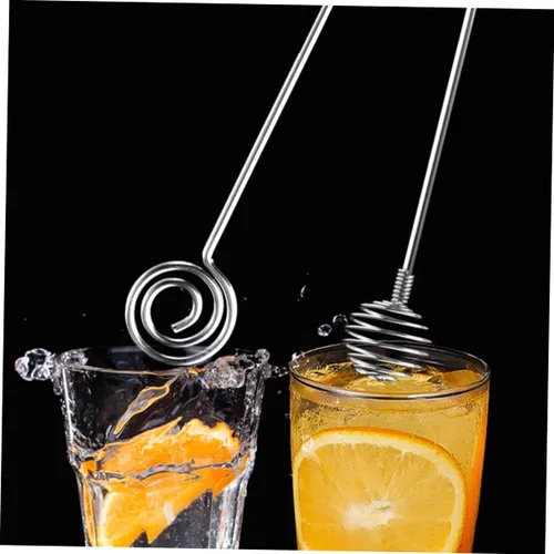 Miniatura 4 de Agitador de miel de acero inoxidable de grado alimenticio con asas cómodas para cócteles, cucharas de miel, palitos de agitación de mermelada, 3 uds