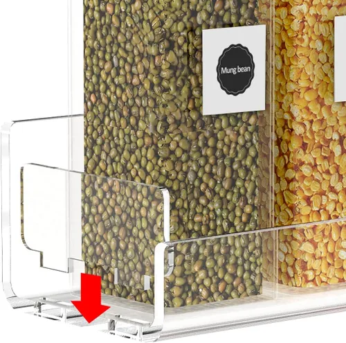 Miniatura 3 de Sezanrpt Estante acrílico para especias de montaje en pared, estantes colgantes para condimentos, tarros de especias de cocina, organizador