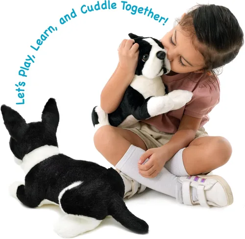 Miniatura 4 de TigerHart Baxter The Boston Terrier - Perro de peluche de 12 pulgadas