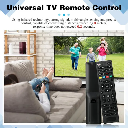 Miniatura 7 de Paquete de 1 control remoto universal de repuesto compatible con todos los Smart TV LED, LCD, HDTV, serie 3D, para motel, hotel, hogar de ancianos
