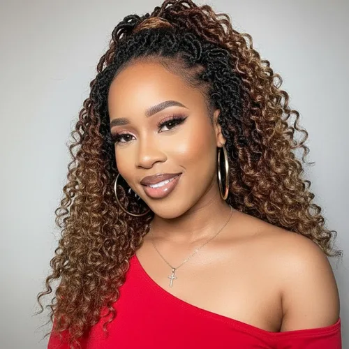Miniatura 18 de Fulcrum Goddess Locs Cabello de Ganchillo de 10 Pulgadas, 8 Paquetes Nuevo Locs Sintéticos de Ganchillo para Mujeres Negras, Locs de Ganchillo