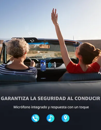 Miniatura 7 de COMSOON - Receptor Bluetooth 5.0 para auto, adaptador de auxiliar con cancelación de ruido, receptor de música para estéreo, audífonos con cable