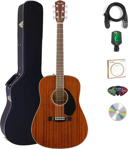 Miniatura 12 de Conjuntos de guitarras acústicas Fender CD-60. Negro