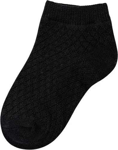 Miniatura 34 de Looching Paquete de 5 calcetines delgados de malla para bebés, niñas y niños, de algodón, color blanco, calcetines de tobillo invisibles 1-8T