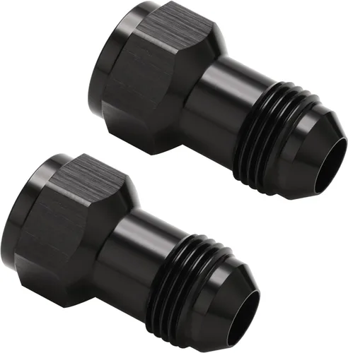 Miniatura 5 de 12AN Female Flare to 12AN Male Flare Extension Fitting Adapter Straight Aluminum Black Negro