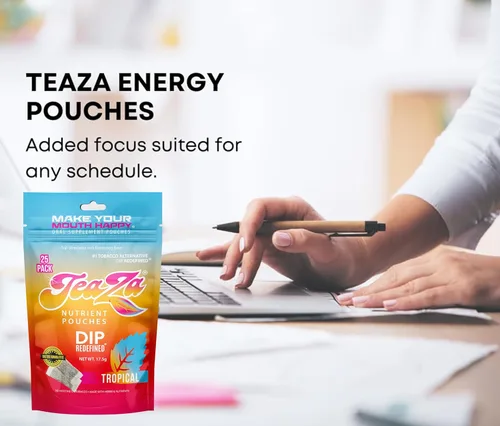 Miniatura 11 de Teaza Bolsas energéticas a base de hierbas, para masticar tabaco, alternativa sin nicotina, sin humo, tabaco alternativo y inmersión saludable