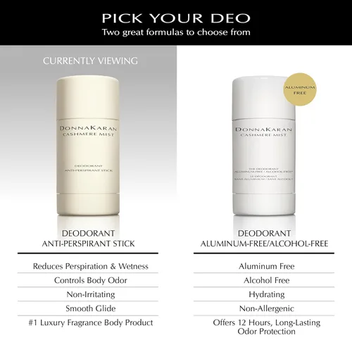 Miniatura 2 de Donna Karan Cashmere Mist Desodorante antitranspirante en barra para mujer, tamaño de viaje, 1.0 onzas.