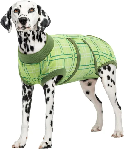 Miniatura 51 de Kuoser Traje de cirugía para perro, cómodo traje de recuperación para perros hembras para cirugía, mameluco protector posoperatorio, alternativa