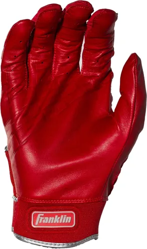 Miniatura 8 de Franklin Sports MLB Guantes de Béisbol - Guantes Powerstrap para Adultos y Jóvenes de Bateo para Hombres, Mujeres, Niños y Niñas Cromo rojo