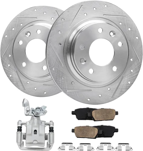Miniatura 66 de Detroit Axle - Kit de freno delantero para Ford Explorer Mercury Mountaineer 2002-2005 Bujes de rodamiento de rueda perforados y ranurados rotores