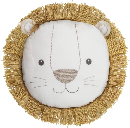 MON AMI Leopold Lion Almohada Decorativa – 14" | Almohada de Peluche de Animal de Peluche para Abrazar, Cojín Decorativo para Guardería Infantil,