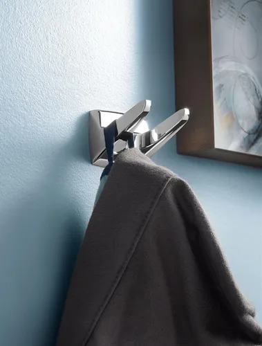 Miniatura 8 de Moen Donnor Collection P5860 - Toallero de mano de baño contemporáneo cromado de 6.25 pulgadas de diámetro, montaje en pared