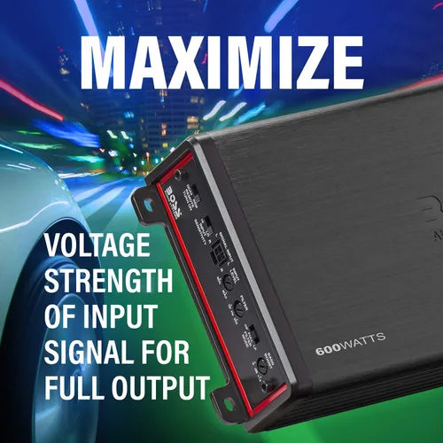Miniatura 2 de BOSS Audio Systems BE600.2D Elite Series Amplificador de coche de 2 canales clase D - 600 entradas de alto y bajo nivel, conexión a subwoofer