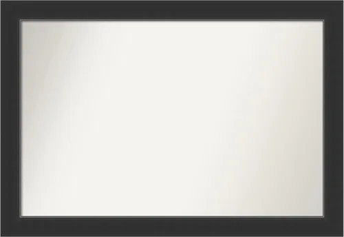 Miniatura 393 de Amanti Art Espejo personalizado, espejo de baño negro Astor, espejo de pared o espejo de tocador de baño sobre el fregadero (25 x 25 pulgadas)