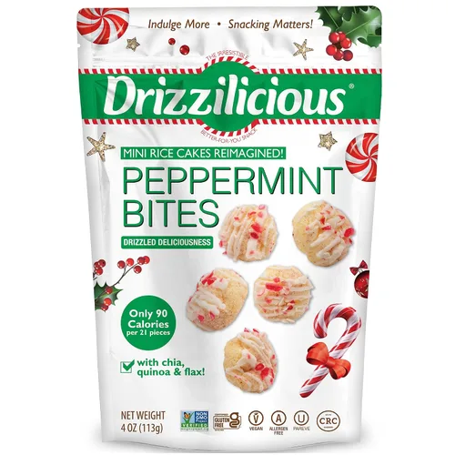 Miniatura 11 de Drizzilicious Mini Tostadas de Arroz - Tostadas de Arroz Crujientes, Snack Saludable para Adultos y Niños, Tostadas de Arroz Saborizadas, Veganas