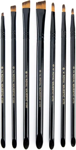 Miniatura 11 de Royal & Langnickel Majestic Filbert and Oval Wash Artist - Juego de brochas (7 piezas)