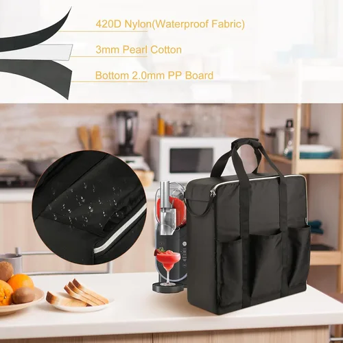 Miniatura 2 de Beautyflier Bolsa de transporte de viaje para Ninja SLUSHi Slushie Machine FS299/FS301/FS301C, funda de viaje portátil para fabricante de bebidas